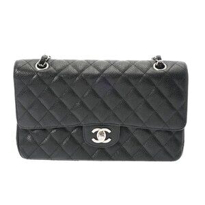 CHANEL Matrasse ChainShoulder W Flap 9.8" InsideBlack/Noir